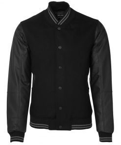 Alternative view of ART LEATHER BASEBALL JACKET | 3BLJ