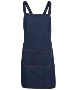 Alternative view of CROSS BACK DENIM APRON (WITHOUT STRAPS) | 5ACBD
