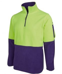 Hi Vis 1/2 Zip Polar Fleece 6HVPF