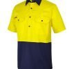 Hi Vis Close Front S/S 150g Work Shirt 6HVCW