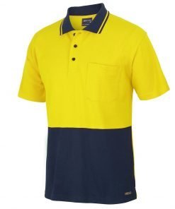 Hi Vis S/S Cotton Pique Trad Polo 6HVQS
