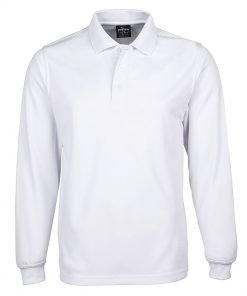 Alternative view of LONG SLEEVE POLY POLO | 7SPL