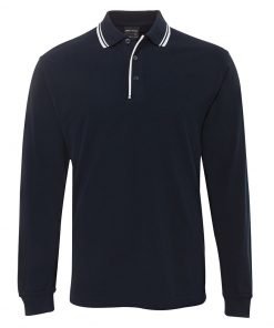 Alternative view of L/S CONTRAST POLO | 210XC