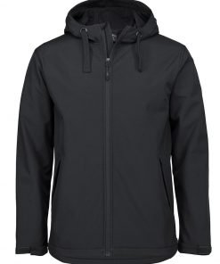 Alternative view of PODIUM KIDS AND ADULTS WATER RESISTANT HOODED SOFTSHELL JACKET | 3WSH