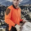 Syzmik Mens Hi Vis Flux Long Sleeve Polo ZH310