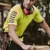 Syzmik Mens Hi Vis Komodo Short Sleeve Polo ZH320