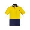 Syzmik Mens Hi Vis Cotton Short Sleeve Polo ZH435