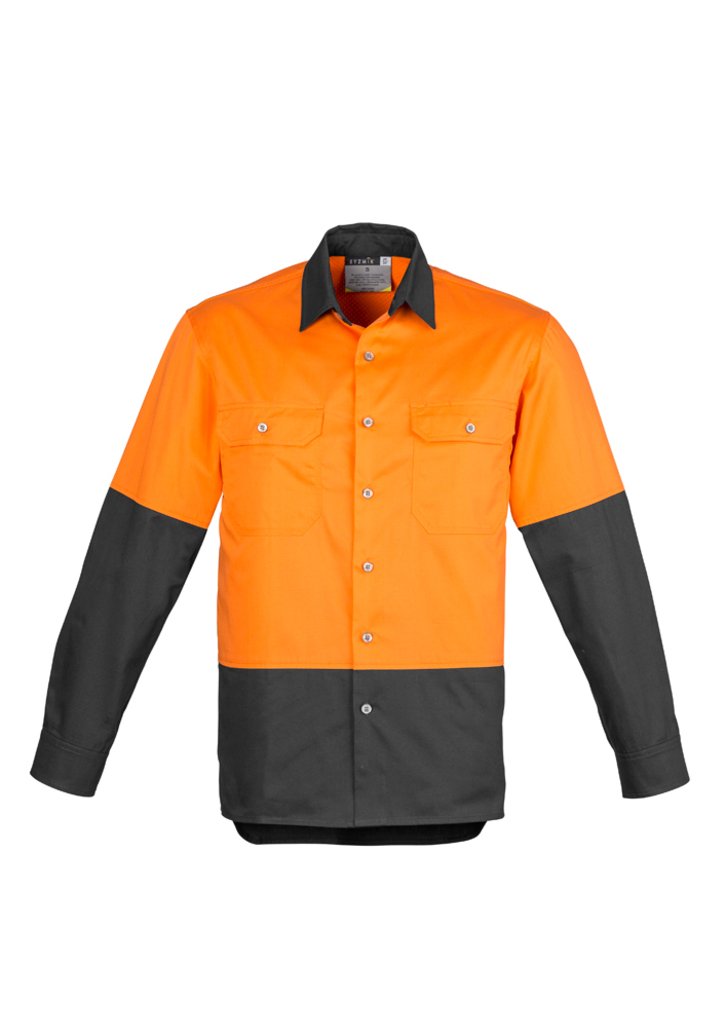 Mens Industrial Long Sleeve Shirt | ZW122 - Image 4