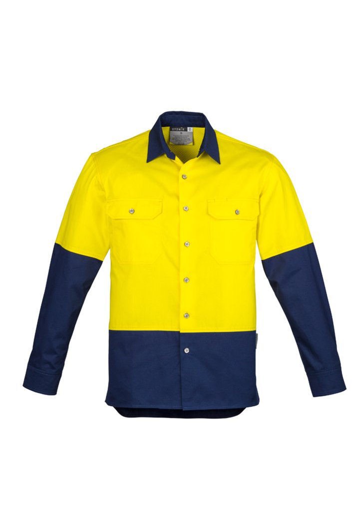 Mens Industrial Long Sleeve Shirt | ZW122 - Image 6