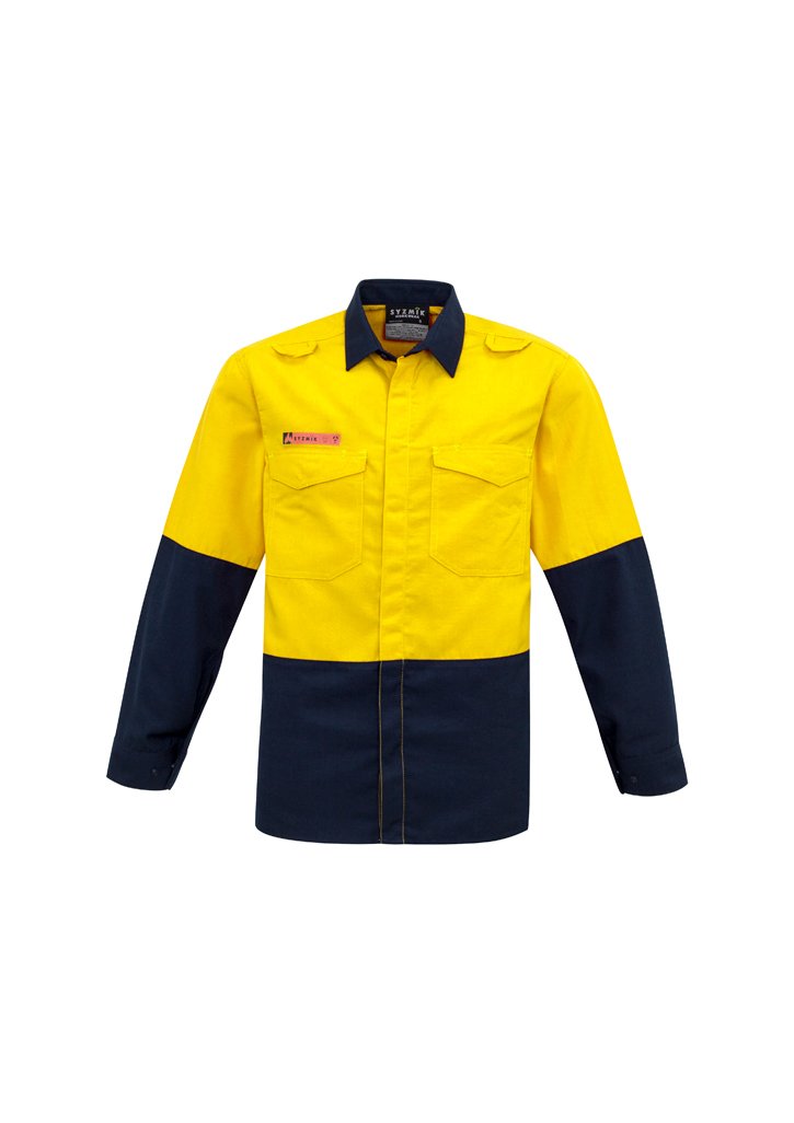 Mens Hi Vis Spliced Shirt | ZW138 - Image 4