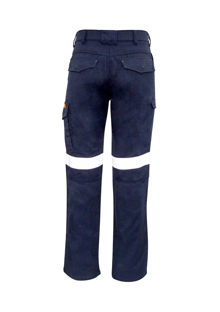 Mens Orange Flame Taped Cargo Pant (Stout) | ZP521S - Image 2