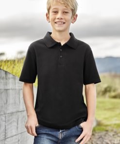 Biz Collection Kids Crew Short Sleeve Polo P400KS