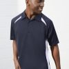 Biz Collection Men's Splice Short Sleeve Polo P7700