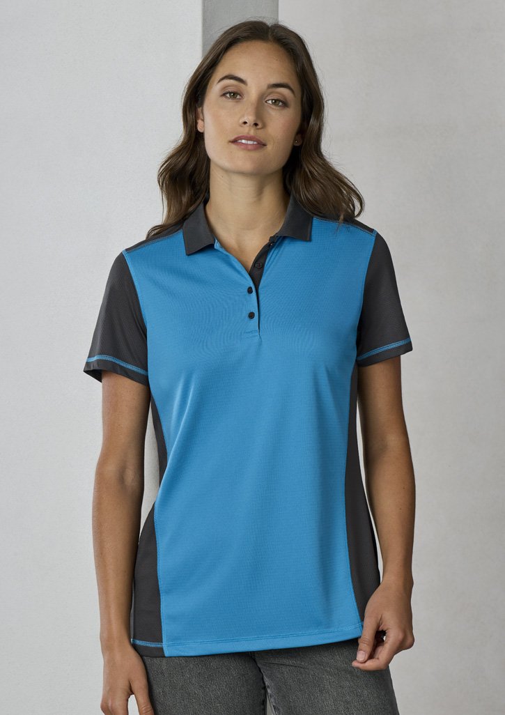 Biz Collection Women's Dart Short Sleeve Polo P419LS
