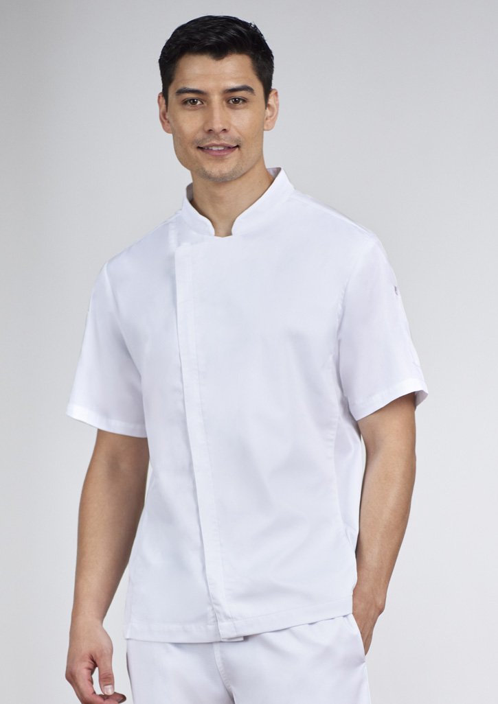 Biz Collection Men's Alfresco Short Sleeve Chef Jacket CH330MS
