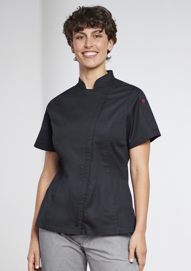 Biz Collection Women's Alfresco Short Sleeve Chef Jacket CH330LS