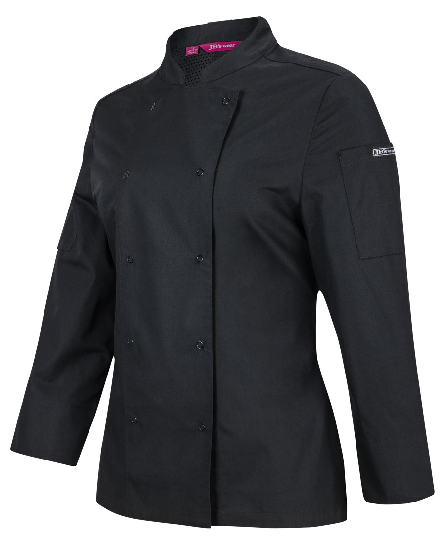 JB'S LADIES L/S SNAP BUTTON CHEF JACKET | 5CJL1 - Image 6