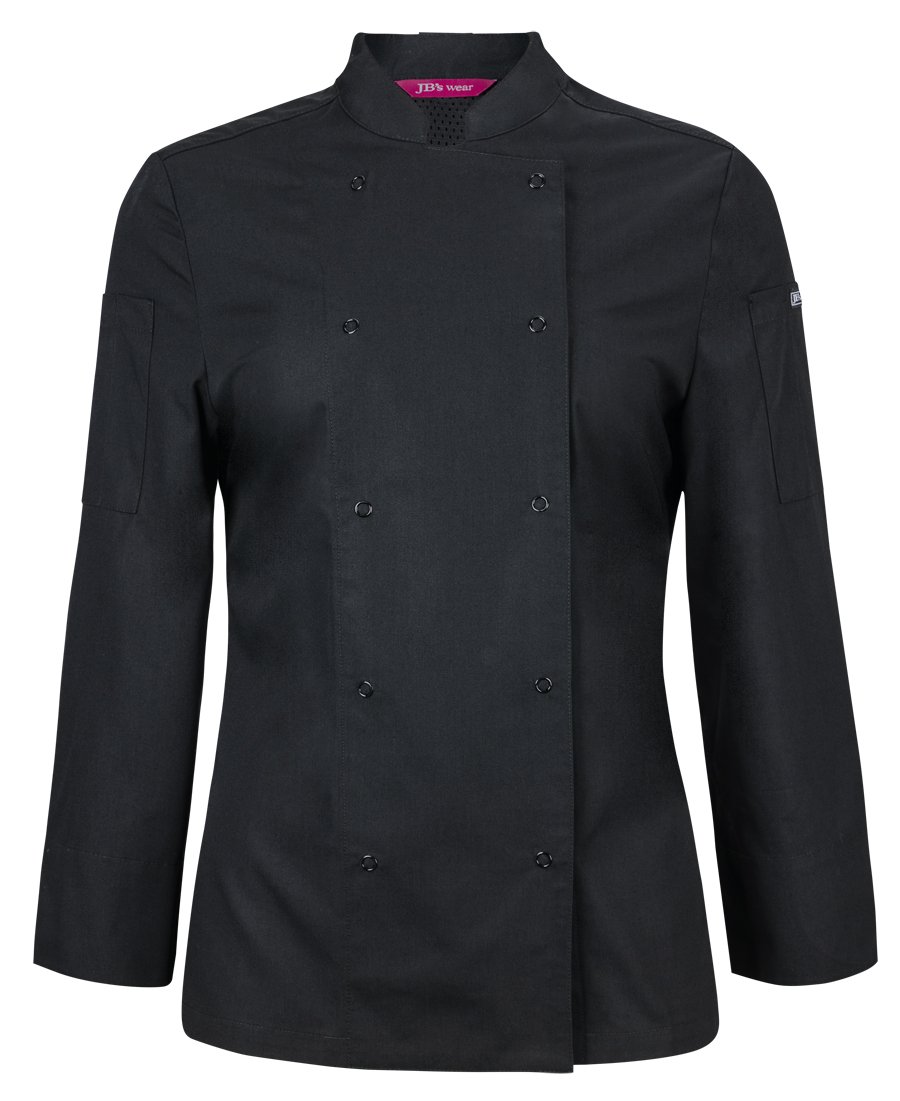 JB'S LADIES L/S SNAP BUTTON CHEF JACKET | 5CJL1 - Image 5