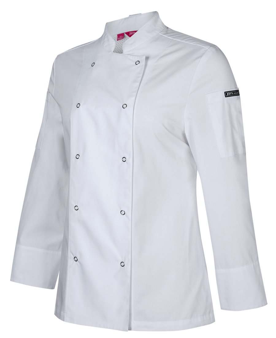 JB'S LADIES L/S SNAP BUTTON CHEF JACKET | 5CJL1 - Image 2