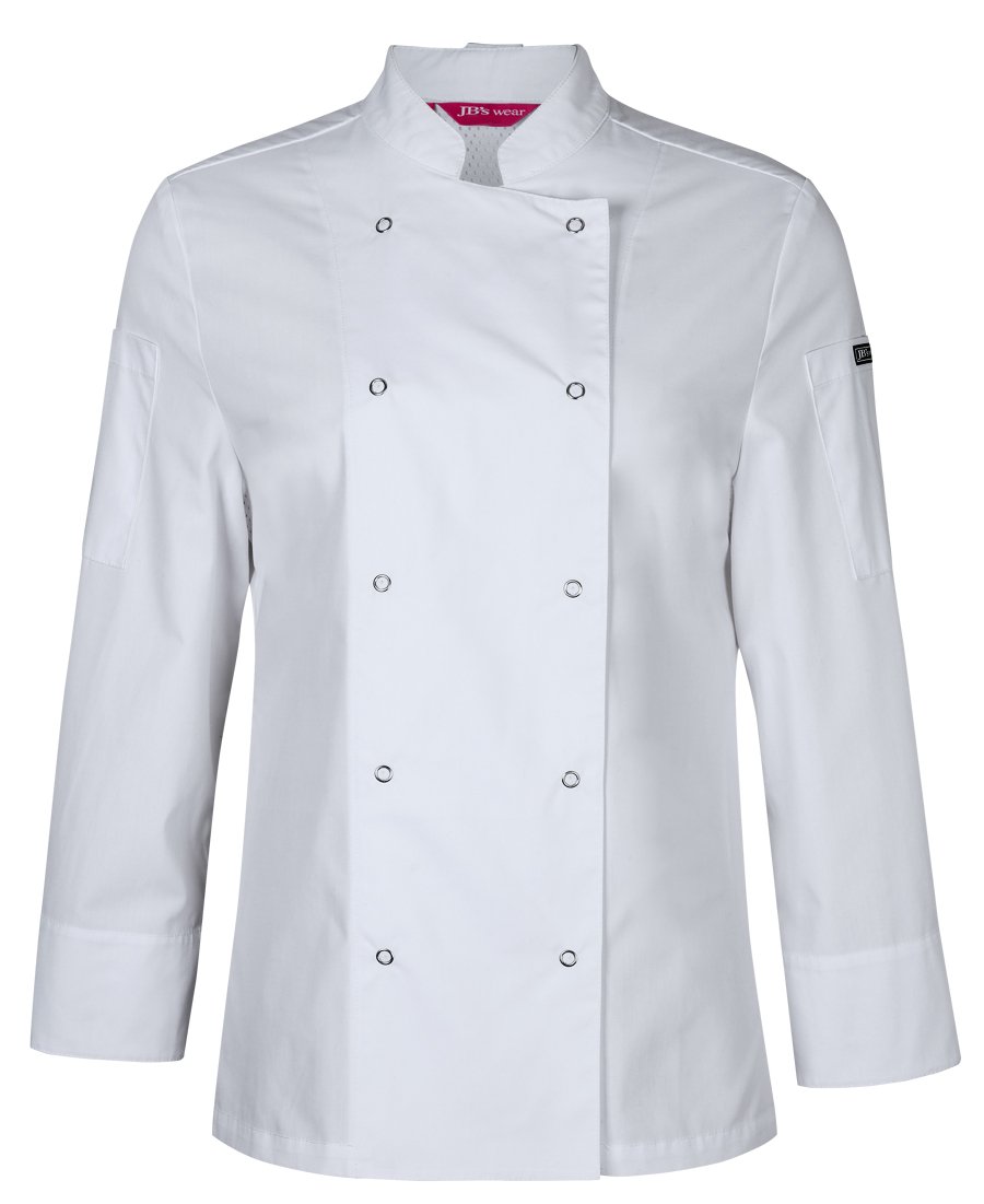 JB’S LADIES L/S SNAP BUTTON CHEF JACKET 5CJL1