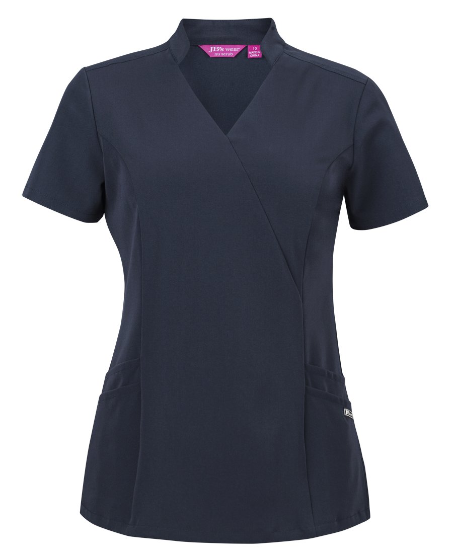 JB’S LADIES NU MANDARIN COLLAR SCRUB TOP 4SMT1