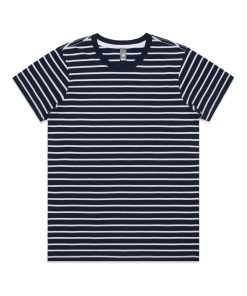 AS Colour Maple Stripe Tee 4037 Navy-White