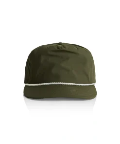 Surf Rope Cap 1123 Army-White Front