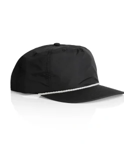 Surf Rope Cap 1123 Black-White Side