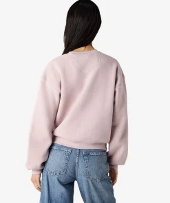 American Apparel® Boxy Cropped Women's Classic Crewneck Sweatshirt RF494 BLUSH-2