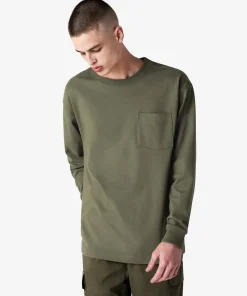 American Apparel® Super Heavyweight Oversized Long Sleeve T-Shirt With Pocket 9410 Lieutenant-2