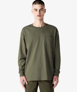 American Apparel® Super Heavyweight Oversized Long Sleeve T-Shirt With Pocket 9410 Lieutenant