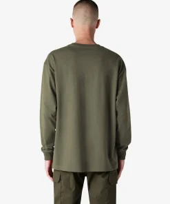 American Apparel® Super Heavyweight Oversized Long Sleeve T-Shirt With Pocket 9410 Lieutenant-3