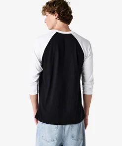 American Apparel® Unisex Classic Raglan T-Shirt 2003CVC Black-3