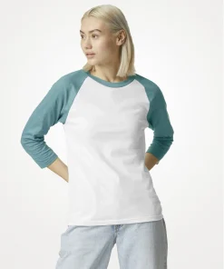 American Apparel® Unisex Classic Raglan T-Shirt 2003CVC Heather Arctic