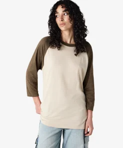 American Apparel® Unisex Classic Raglan T-Shirt 2003CVC Heather Bone-2