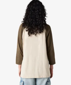 American Apparel® Unisex Classic Raglan T-Shirt 2003CVC Heather Bone-3