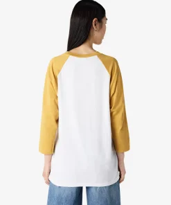 American Apparel® Unisex Classic Raglan T-Shirt 2003CVC Heather Mustard-5