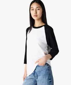 American Apparel® Unisex Classic Raglan T-Shirt 2003CVC White-2