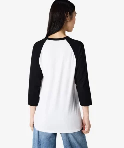 American Apparel® Unisex Classic Raglan T-Shirt 2003CVC White-3
