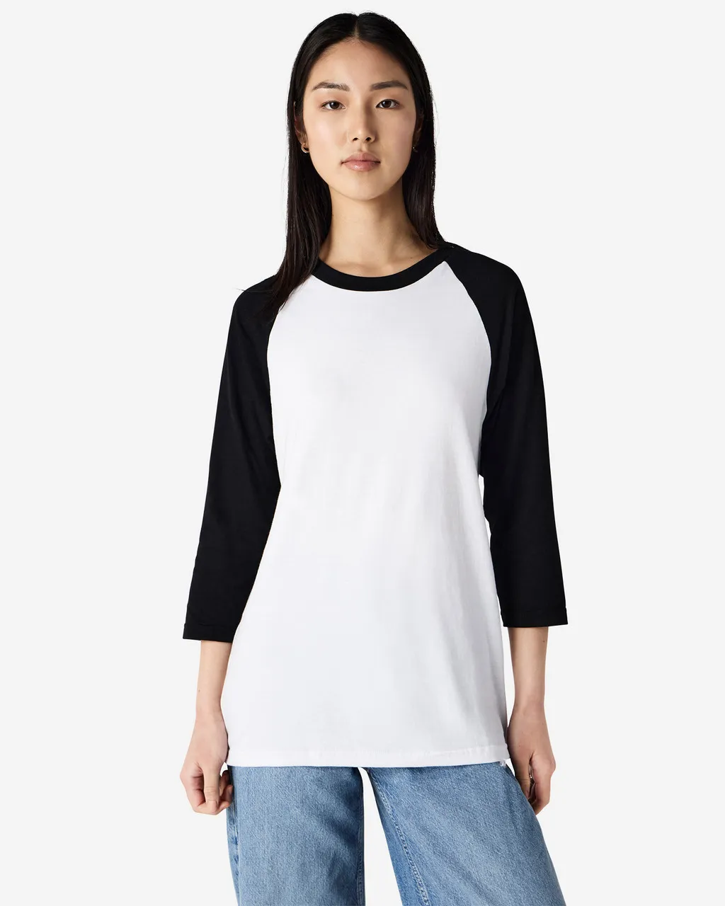 American Apparel® Unisex Classic Raglan T-Shirt 2003CVC White