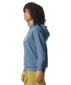 Gildan® Comfort Colors® Lightweight Adult Hooded Sweatshirt 1467 Blue Jean-3