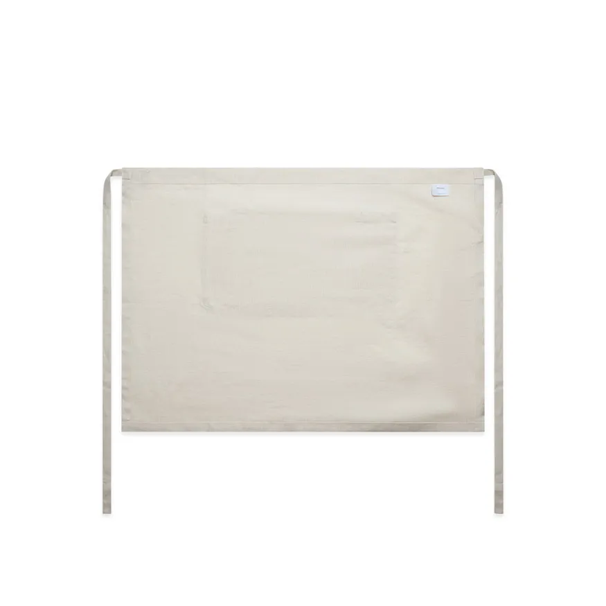 Linen Half Apron 1087 Natural Back