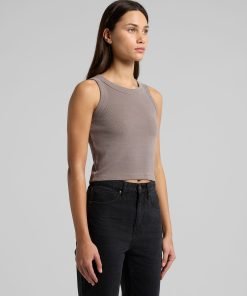 AS Colour Faded Organic Crop Tank Turn 4035