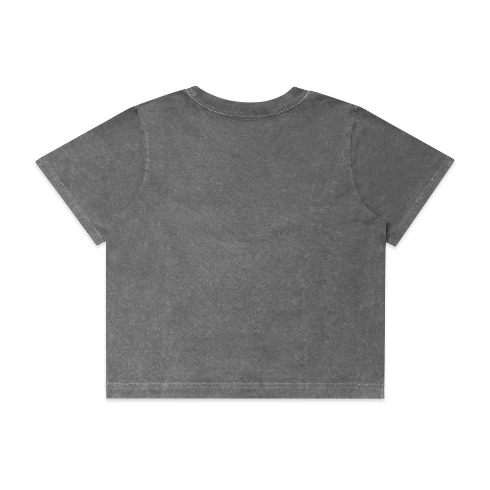 WO'S STONE WASH HEAVY CROP TEE | 4086 - Image 9