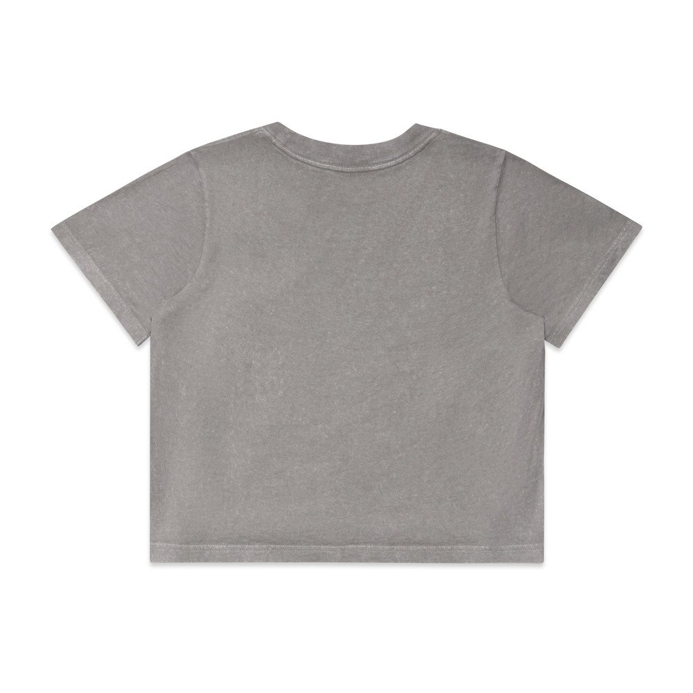 WO'S STONE WASH HEAVY CROP TEE | 4086 - Image 11