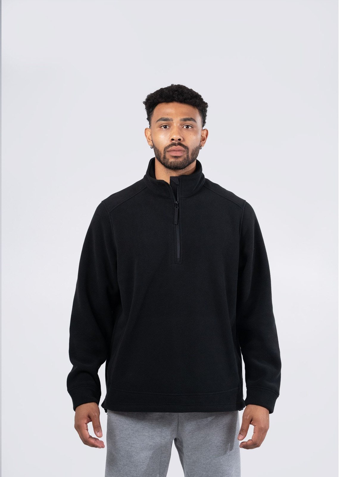 320 GSM Men's & Unisex Polar Fleece Half Zip Top F371BP