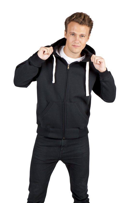 MEN'S BRUSHED HEAVY ZIP FLEECE HOODIE | F909HZ - Image 2