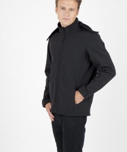 Men's Soft Shell HOODED Jacket TEMPEST Range J483HZ