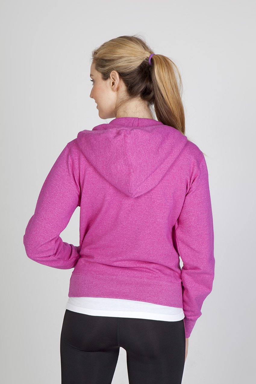 WOMEN'S/JUNIOR GREATNESS HEATHER ZIP HOODIE | FZ75UN - Image 3