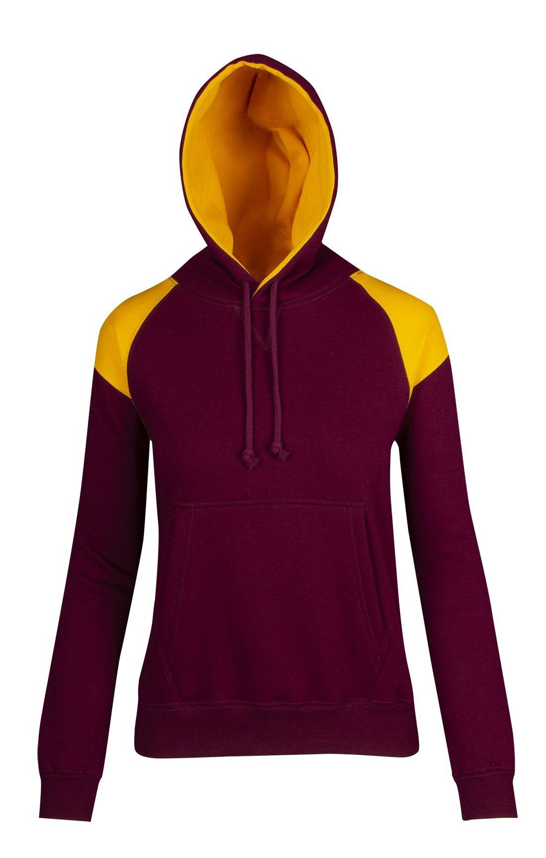 WOMEN'S/JUNIORS SHOULDER CONTRAST PANEL HOODIE | F303UN - Image 5